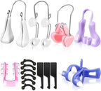 Nuanchu 7 Pieces Nose up Lifting Shaper Clips Set Nose Bridge Reduction Tool Silicone Lifter Beauty Clip Tools for Wide Low Curved Big