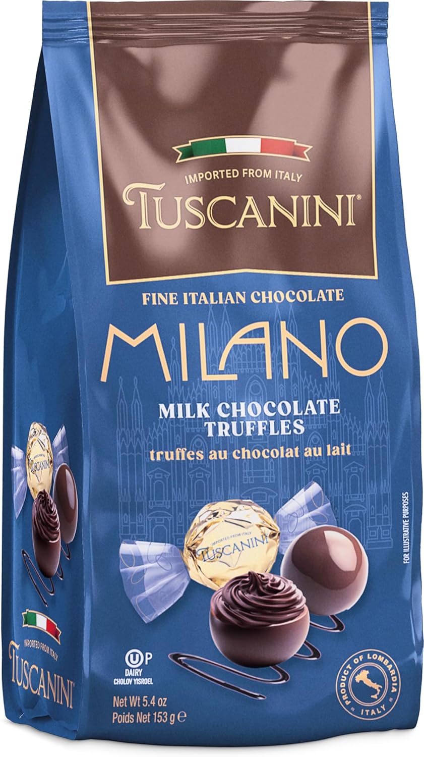 Tuscanini Fine Italian Milk Chocolate Truffles, Milano, 5.4oz | Gourmet Italian | Premium Gift | Perfect for Holidays & Celebrations