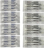 Green Direct Salt and Pepper Packets, 200 pcs, 100 Salt & 100 Pepper Packs for Convenient Seasoning Individually Sealed, Disposable Sachets for Food Service, Cafes, Travel, and Everyday Use