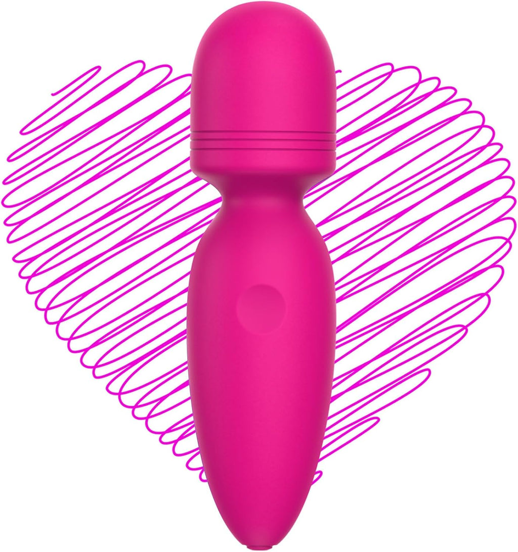 Mini Massager,Small Cordless Handheld Massager with 10 Quiet Vibration Modes, Personal Rechargeable Massager for Neck Shoulder Back Body