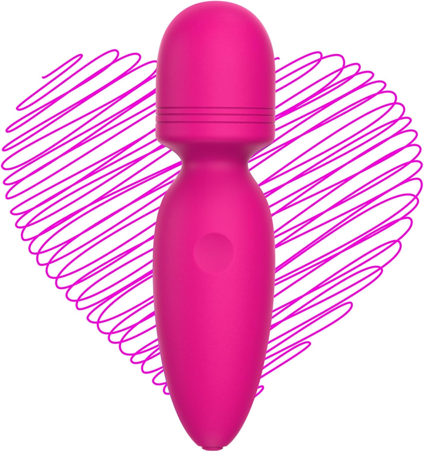 Mini Massager,Small Cordless Handheld Massager with 10 Quiet Vibration Modes, Personal Rechargeable Massager for Neck Shoulder Back Body