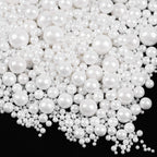 White Pearls Sprinkles for Cake Decorating 3.5 Ounces, Edible Sugar Candy Cupcake Topper, Cookies, Ice Cream Toppings Cake Decorations for Wedding Party Anniversary