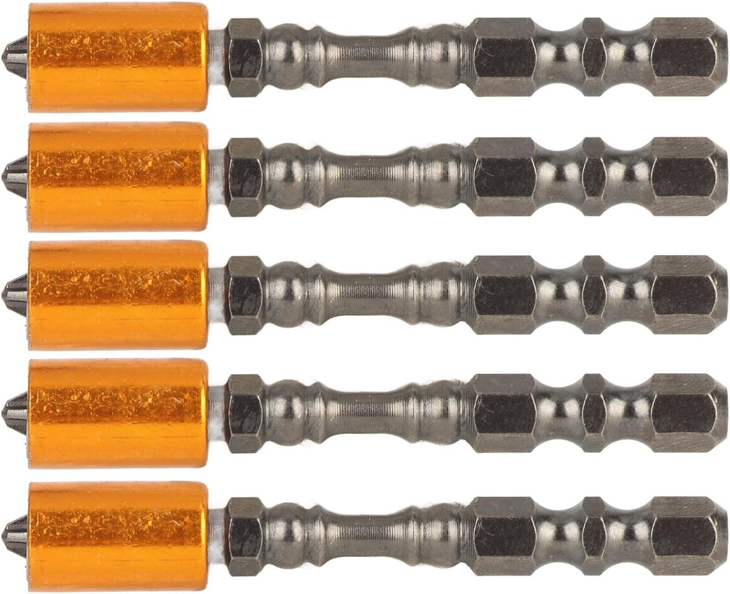 YWBL-WH Screwdriver Bit, Alloy Steel Magnetic Coil Screw Fastening 2.6 Inch(5-Pack), Screwdriver