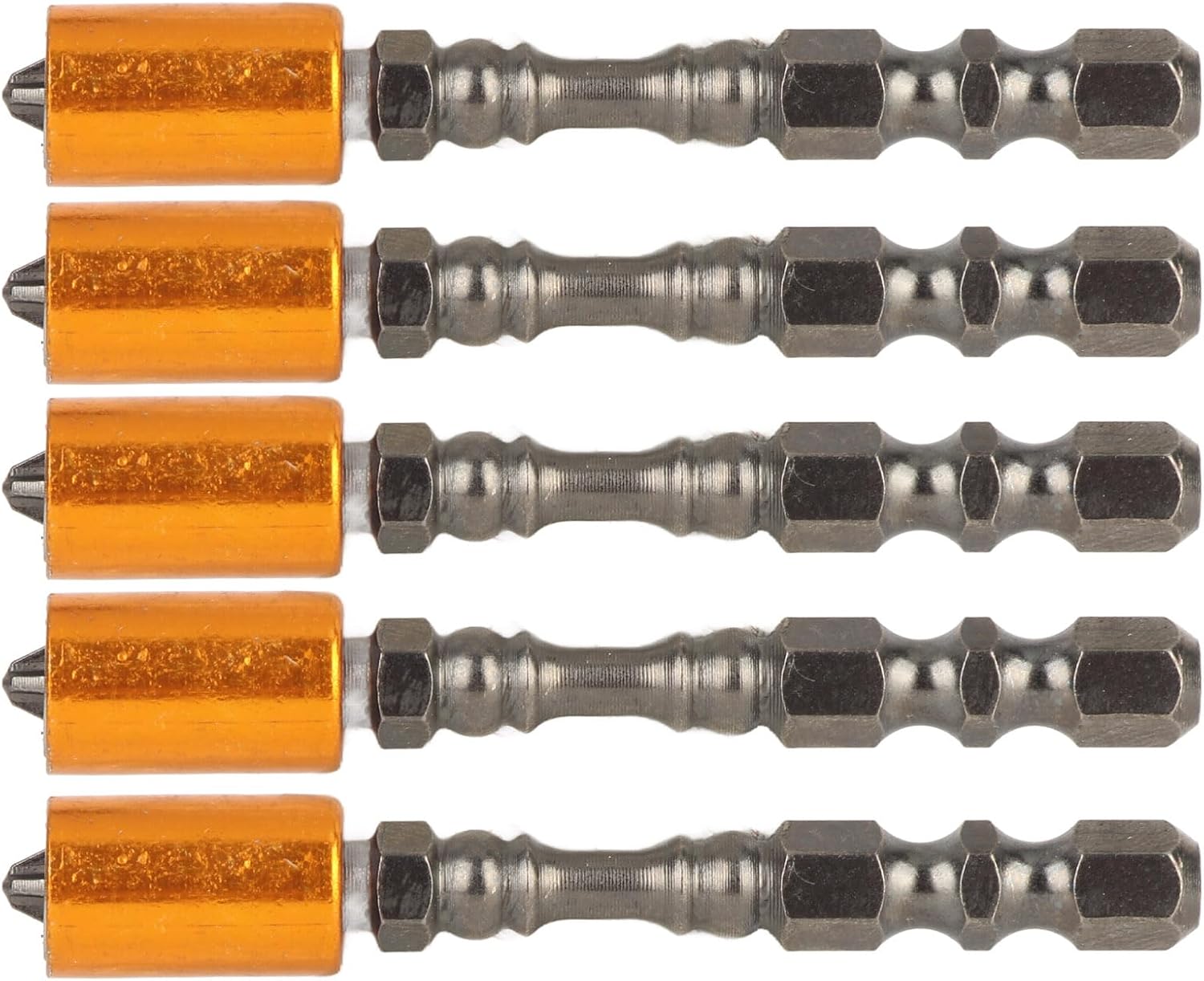 YWBL-WH Screwdriver Bit, Alloy Steel Magnetic Coil Screw Fastening 2.6 Inch(5-Pack), Screwdriver