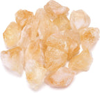 Jovivi Bulk Natural Citrine Healing Crystals Rough Stone Large 1" Raw Rock Crystals for Tumbling, Cabbing, Decoration, Wire Wrapping, Wicca & Reiki - 0.5 lb