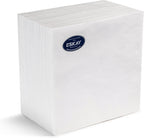White 3-Ply Disposable Lunch Napkins, 125 Count – Paper Cocktail & Party Napkins for Weddings, Birthdays, Bars & Events, EU Made
