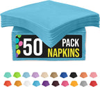 Turquoise Napkins Disposable Everyday 50 Pcs 2 Ply Turquoise Dinner Napkins Paper Everyday For Parties & Party Supplies