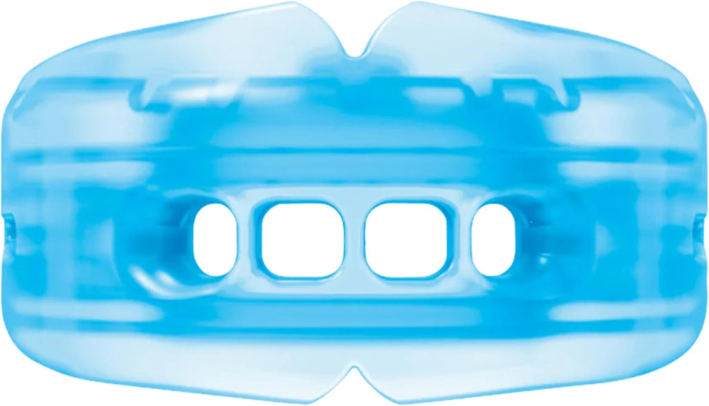 Double Braces Strapless Mouth Guard, Blue, Adult