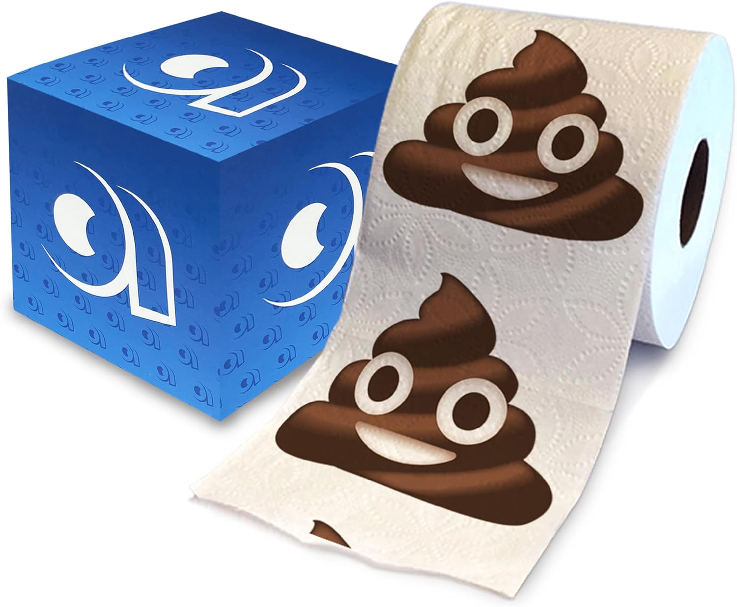 Printed TP Face Emotion Printed Toilet Paper Gift – Funny Toilet Paper Roll For Prank, Surprise, Bathroom Decor, Novelty Gift For Men, Women, Friends, Family, Birthday Party – 500 Sheets