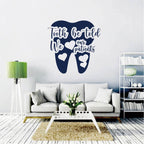 Tooth Be Told We Love Our Patients Quote Decal Dental Office Waiting Room Gift for Dentists Removable Vinyl Wall Sticker BD849 (M 15x15inch, Dark Blue)