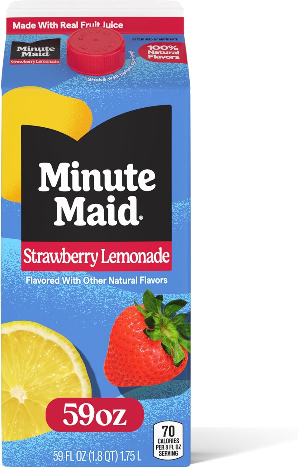 Minute Maid Lemonade, Strawberry, 59 oz