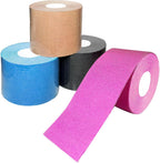 4 Rolls Kinesiology Tape, 1.96In*16.4Ft Waterproof Athletic Tape, Elastic Sports Tape for Shoulder Knees Muscle Exercise Taping for Fitness Running