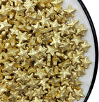 10mm Gold Stars Sprinkles Edible Stars for Cake Decorating Star Cake Decorations Cupcake Toppers Baking Cookie Decorating Ice Cream Toppings