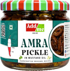 Add me Add Me Homemade Fresh Amra Pickle 300g, Tasty and Tangy Indian Hog Plum Pickle 300gm Glass Pack