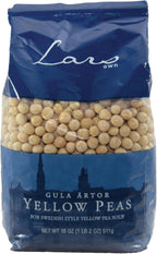 Lars Own Dried Yellow Peas, Whole Yellow Peas for Swedish Pea Soup & Scandinavian Cooking, 18 oz, 1 Pack