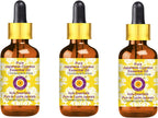 Deve Herbes Pure Japanese Cypress Essential Oil (Chamaecyparis obtusa) with Glass Dropper Steam Distilled (Pack of Three) 100ml X 3 (10 oz)