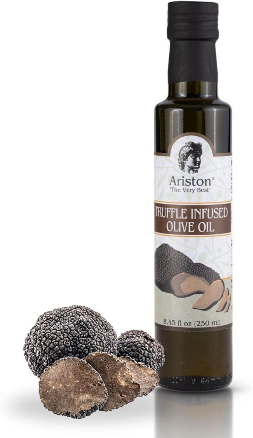 Ariston "The Very Best" Extra Virgin Olive Oil | Anti-Oxidant Rich, Cold Pressed, Premium Quality | Product of Greece (250ml) 8.45 fl oz, Truffle