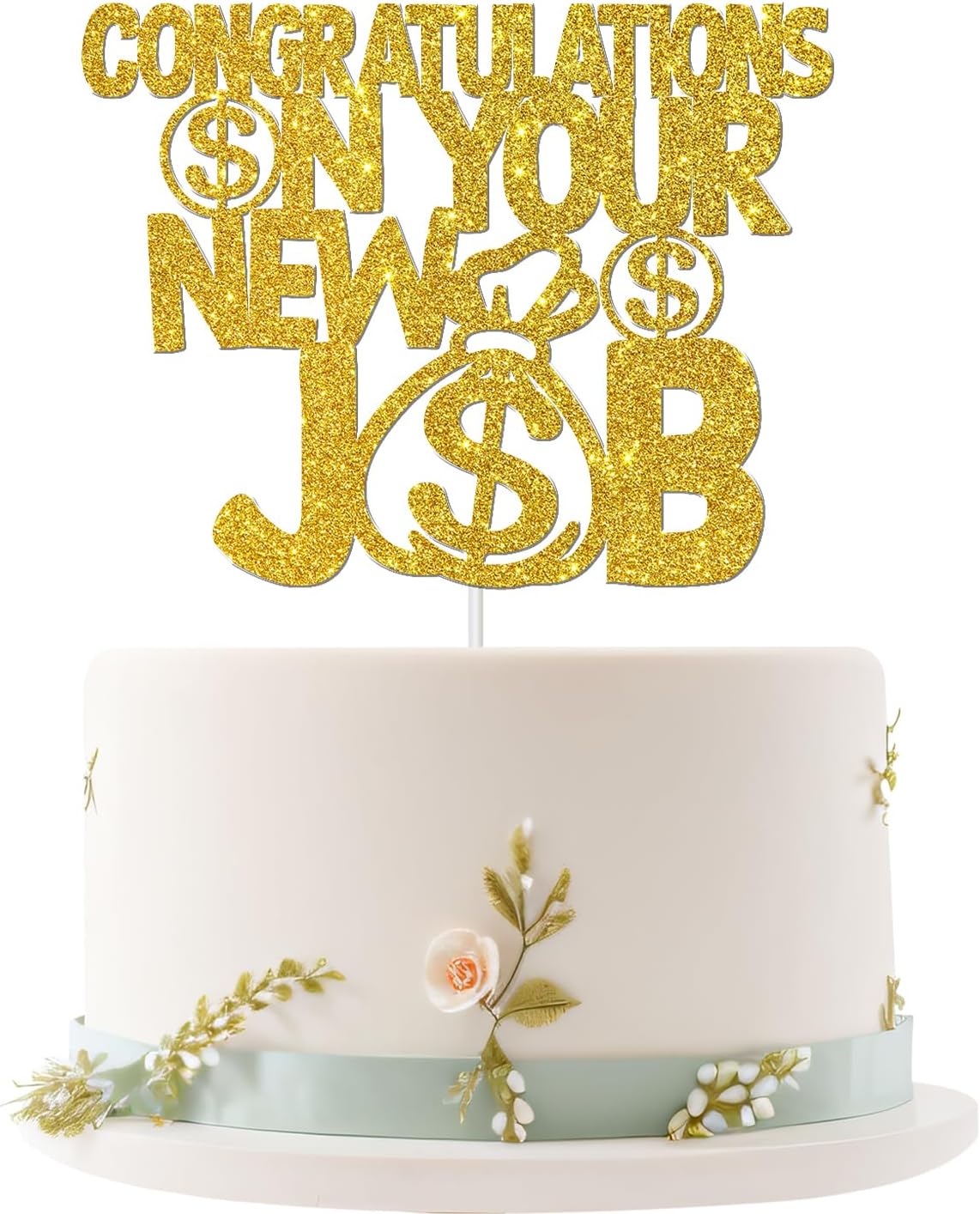 Congrats on Your New Job Cake Topper, New Job Who Dis Cake Decor, Congratulations Job Party Decorations