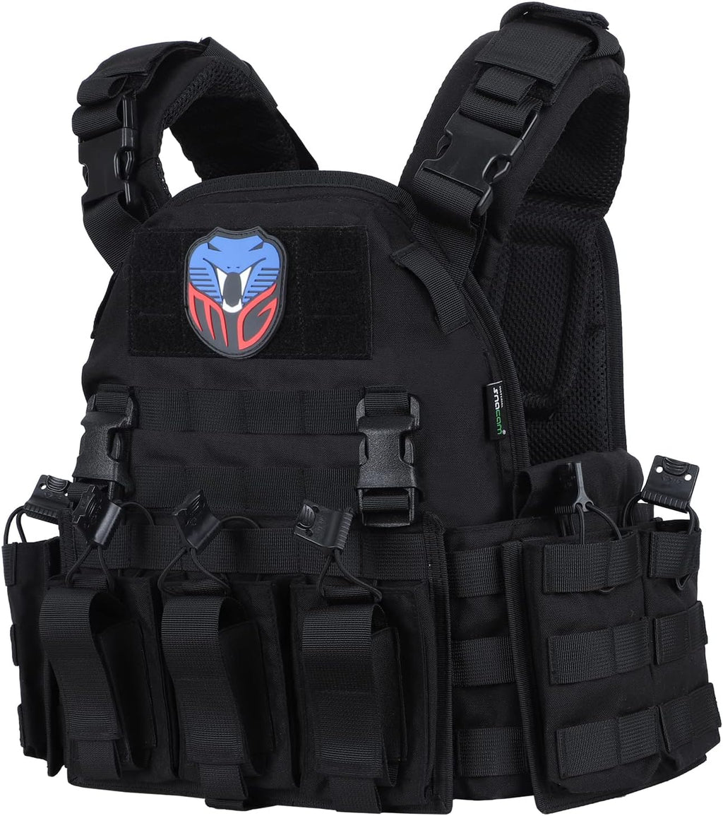 MGFLASHFORCE Tactical Vest Molle Airsoft Vest for Men