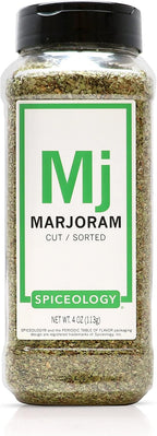 Spiceology - Dried Marjoram Herb Leaves - 4 ounces
