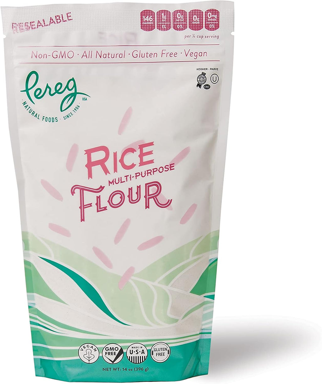 Premium Quality White Rice Flour (14 Oz) | Made From Ground White Rice for Gluten-Free Baking | Gluten-Free, Vegan, Non-GMO & Kosher