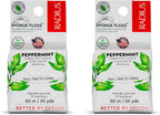 Radius Peppermint Dental Floss 55 Yards Vegan and Non-Toxic Oral Care Boost Total Tooth & Gum Protection Clear - Pack of 2