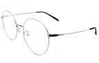 Classic Round Photochromic Reading Glasses Mens Womens +4.00 Readers Silver Color Frames Eyewear