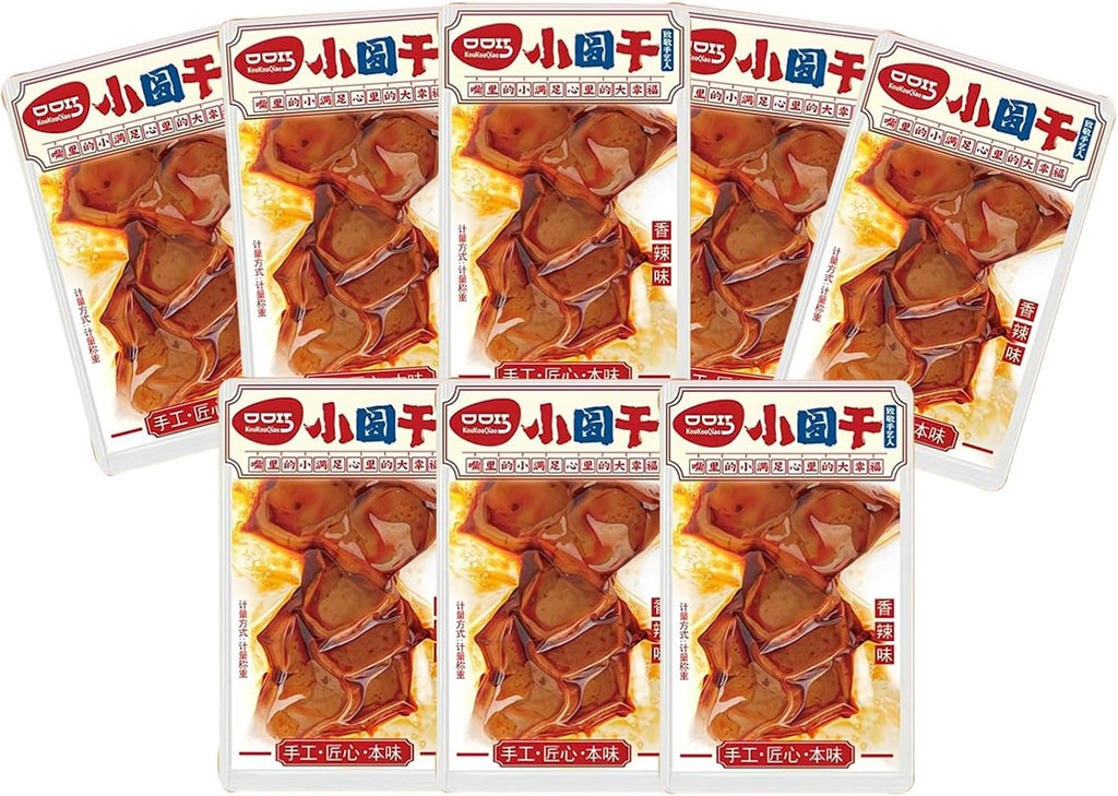 Spicy Dried Tofu Snacks,spicy chinese snack,8 Packs 10.96oz, Vegetarian Dried,Instant Snacks,Individual Packaging,豆干