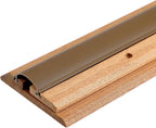 Weysat 36" Adjustable Oak Threshold with Vinyl Seal Red Oak Exterior Door Threshold Wood Thresholds for Doorways to Fill 3/4" to 1 1/4" Gaps, Solid Wood Sill for Doorways