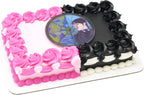 Wednesday Addams Cake Topper | Large Stained Glass Effect Cake Decoration By DecoPac, Ready To Use Topper, 4.8", Food Safe