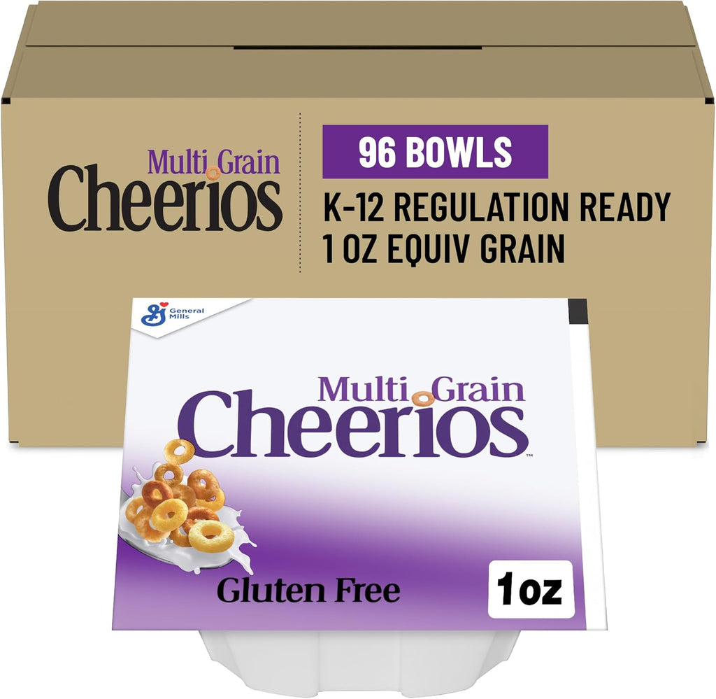Multigrain Cheerios Cereal Single Serve Bowl, 1 Oz (Pack of 96)