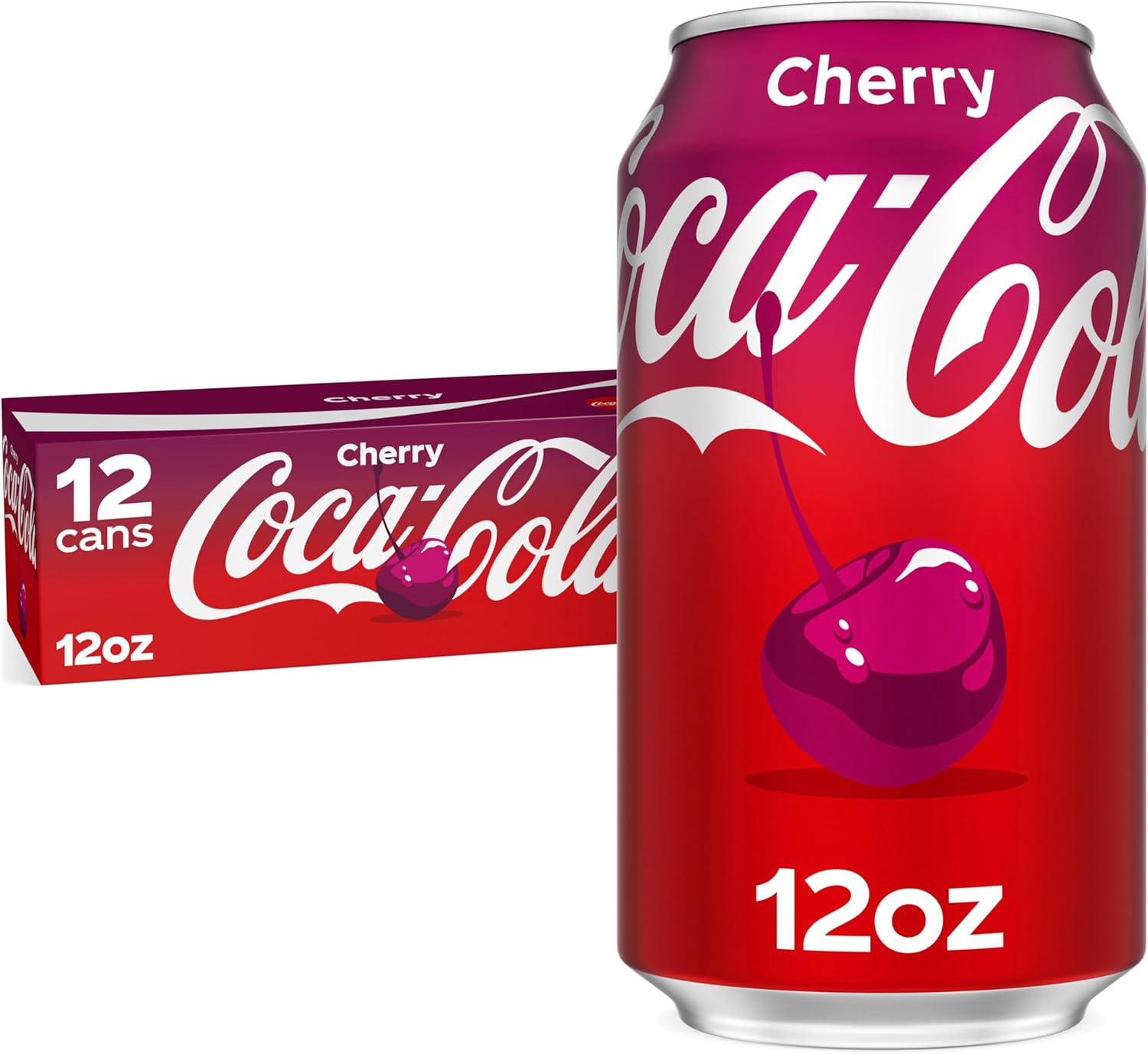 Coca-Cola Cherry Coke Soda, 12 Fl Oz (pack of 12)