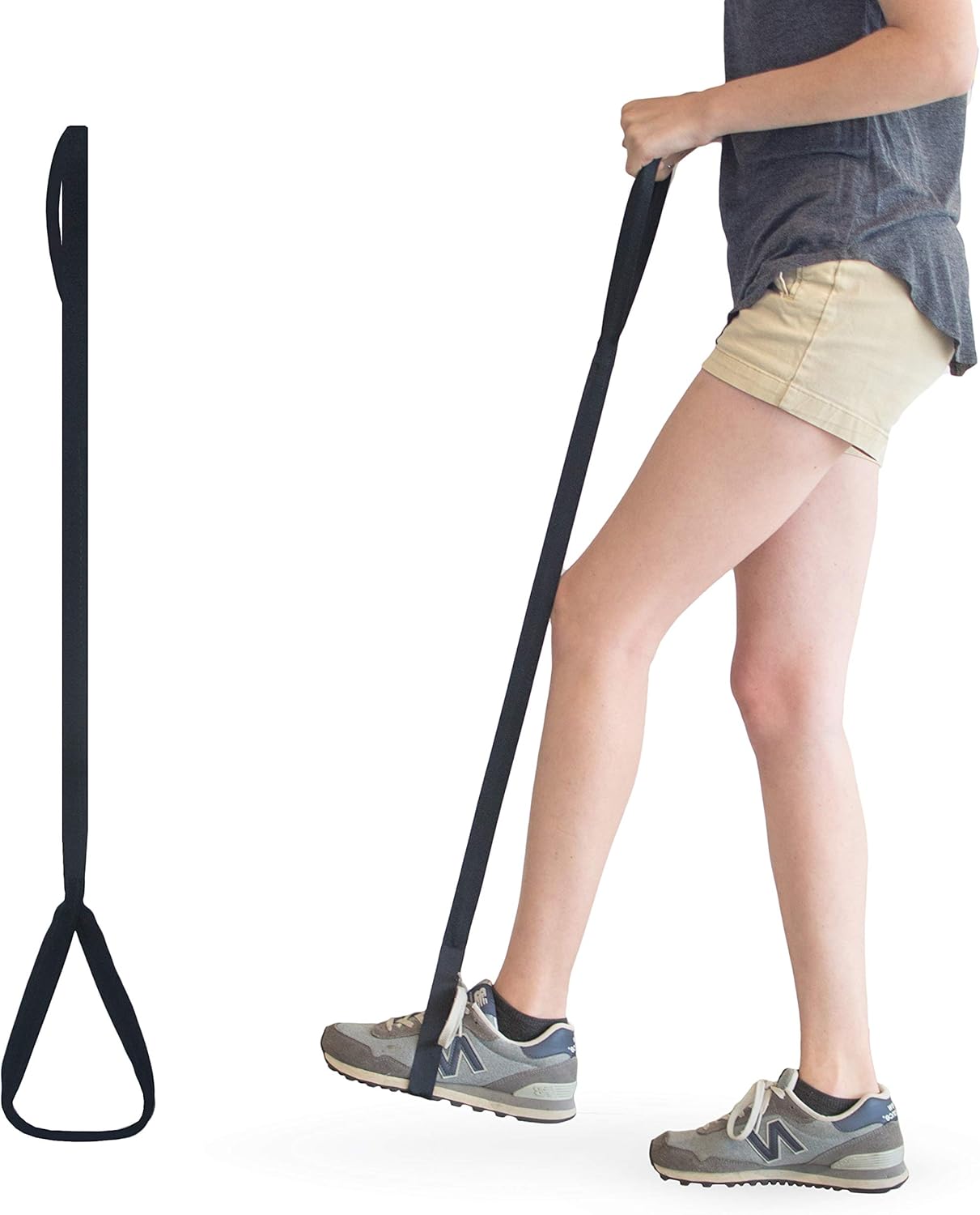 RMS Premium 35” Leg Lifter with Hand Strap & Foot Loop – Long-Term Orthopedic Daily Living Aid for Chronic Hip, Knee & Mobility Limitations