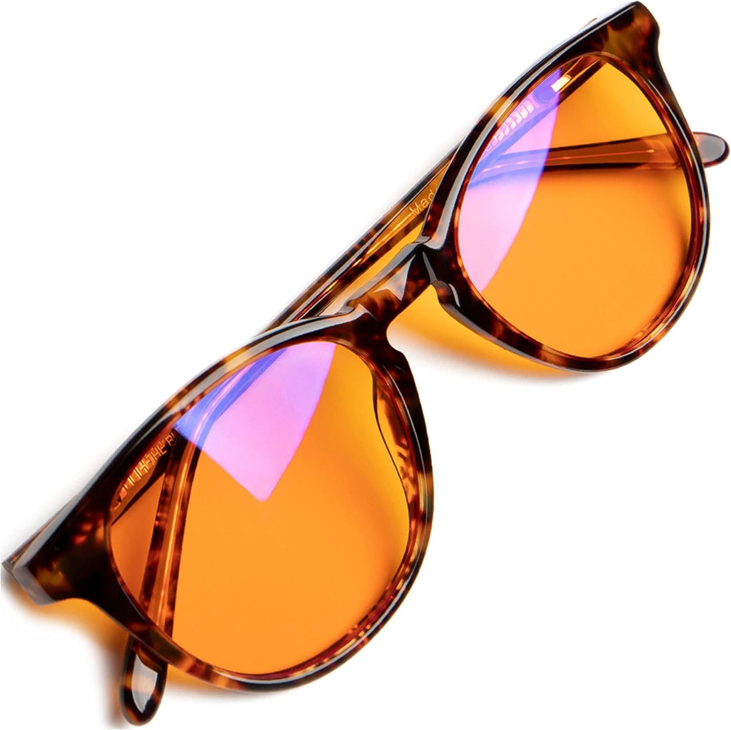 +1.0 +1.5 +2.0 +2.5 Orange Blue Light Blocking Reading Glasses for Better Sleep - Migraine Glasses for Women & Men