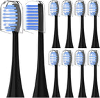 Compatible for Spotlight Oral Care Electric Toothbrush Replacement Brush Heads,for Sonic Toothbrus(Black)
