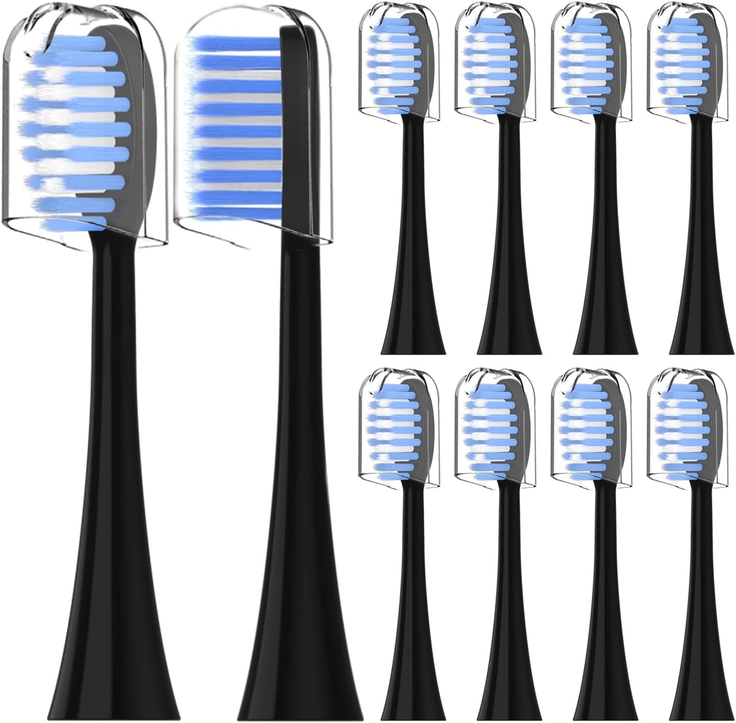Compatible for Spotlight Oral Care Electric Toothbrush Replacement Brush Heads,for Sonic Toothbrus(Black)
