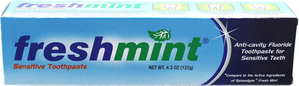 Freshmint 4.3 oz. Sensitive Anticavity Fluoride Toothpaste Individually Boxed