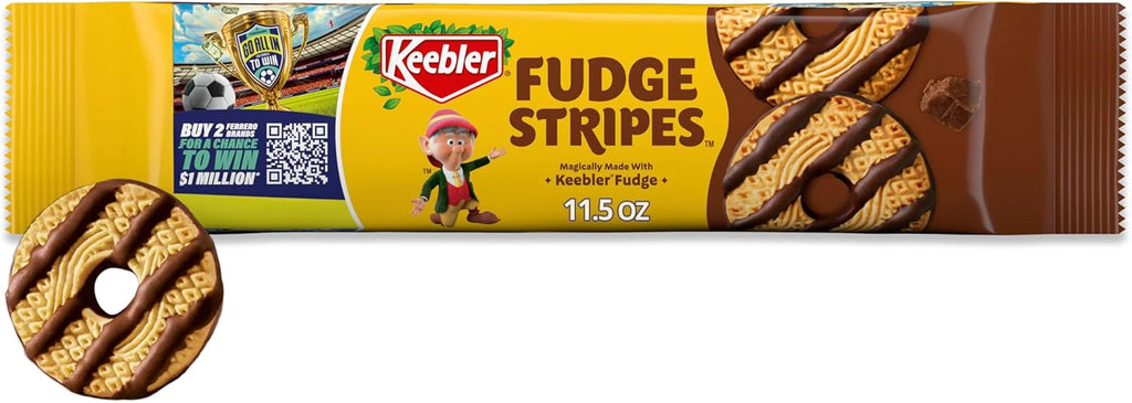 Keebler Fudge Stripes Cookies, Original, 11.5oz