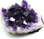 Amethyst Crystal 2PCS (Approx. 0.882lb–1.15 lb, 0.79”–3.15”) Raw Purple Quartz Clusters Healing Crystals and Stones for Reiki Chakra Meditation Geode Decor Agate Tower Set
