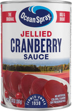 Ocean Spray Jellied Cranberry Sauce, Canned Side Dish, 14 Oz Can (Pack of 1)