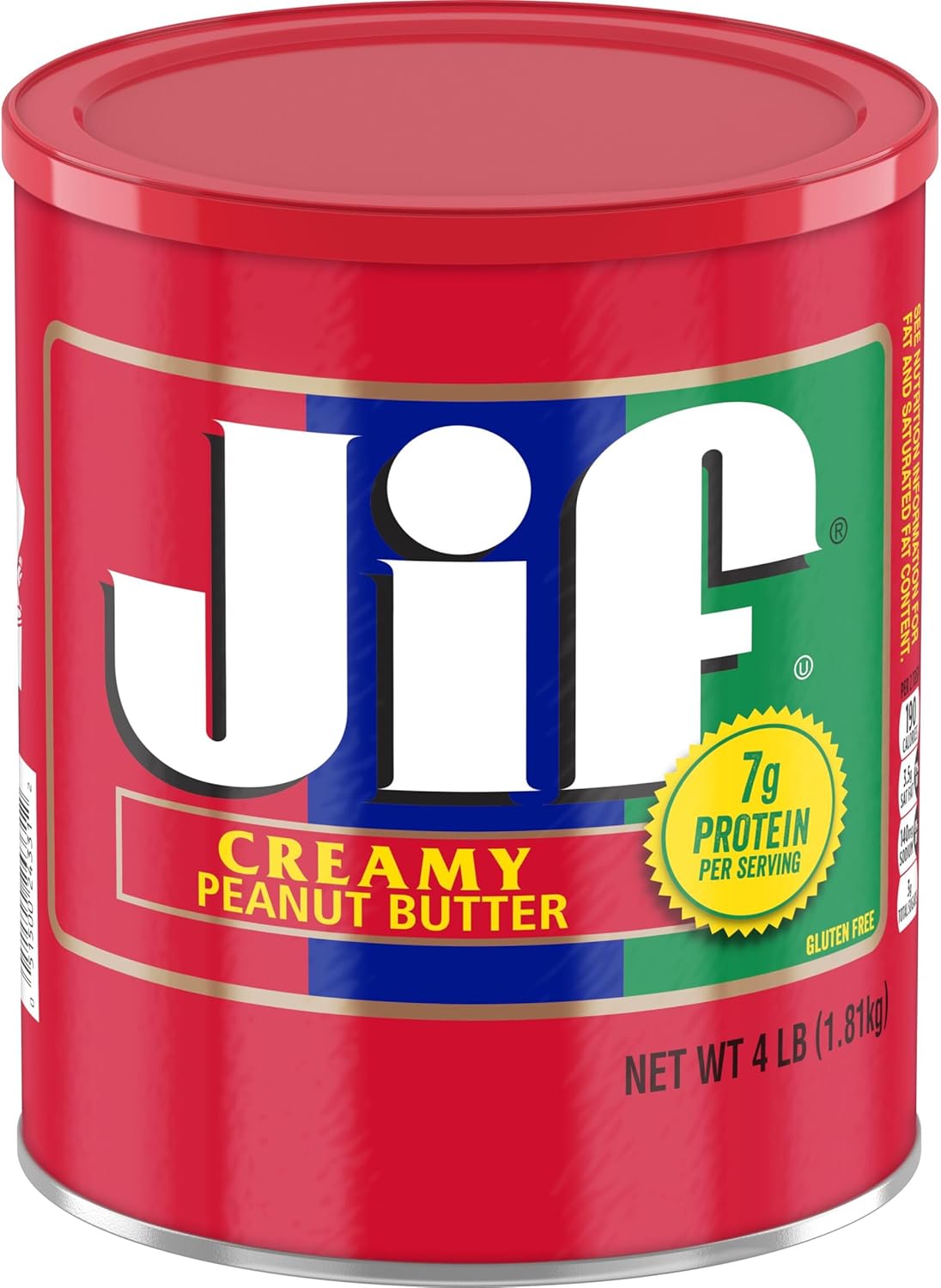 Jif Creamy Peanut Butter, 4-Pound Can