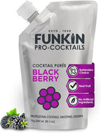 Funkin Fruit Puree | Real Fruit, Simple Ingredient, Natural Mixer for Cocktails, Drinks, Smoothies | Vegan, Non-GMO, Gluten-Free (2.2 lbs) (Blackberry)