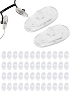 SPORTS WORLD VISION Glasses Nose Pads | Premium Quality Soft Silicone A-Shape Nose Pads for Glasses | 15mm Screw-in Glasses Cushions in 25 Pairs