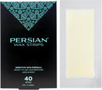 Persian Legs & Body Wax Strips (40 strips), Hair Removal Waxing Strips for Legs, Body, Bikini, Arms, Underarms with After care Oil, Pack of 1 (CSB)