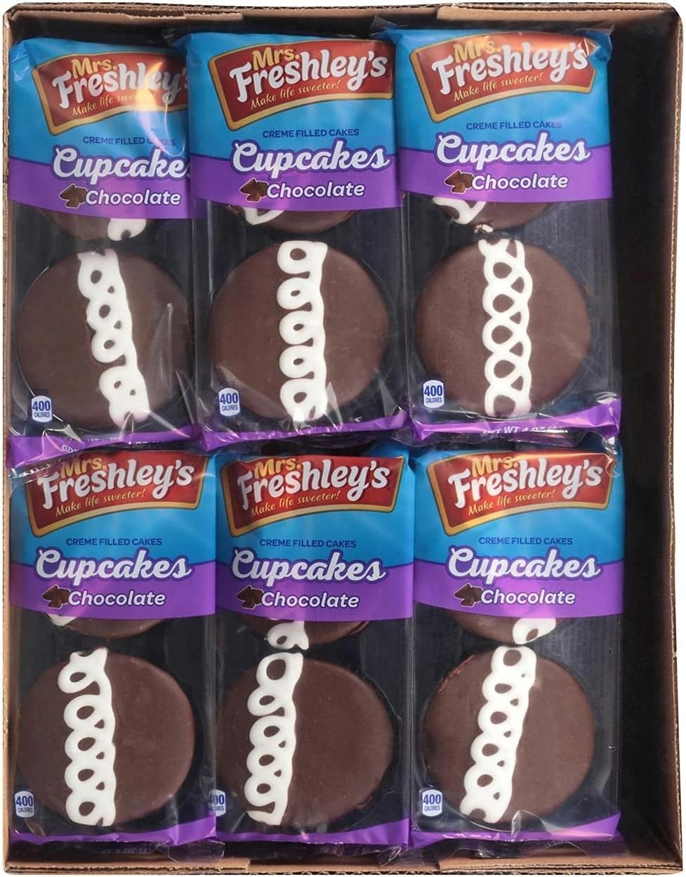 Mrs. Freshley's Chocolate Cupcakes - 12/2 packs