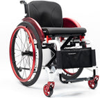 Sports Wheelchair for Adult, Lightweight Sports Folding Wheelchair,Self-propelled Manual Chair with Anti-Tipper, Transport Wheelchair,Aluminum,24” Rear Wheels(Seat Width 38cm/15in,A)
