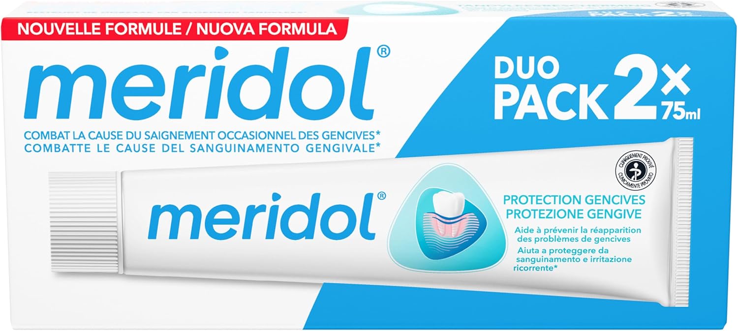 MERIDOL GENCIVES IRRITEES Dentifrice Pack Double (2 x 75 ml)