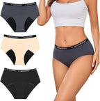 Incontinence Underwear for Women Leakproof 2.0 High Absorbency Period Panties Ladies Leakproof Menstrual Bladder Control Washable Cotton Briefs Multipack