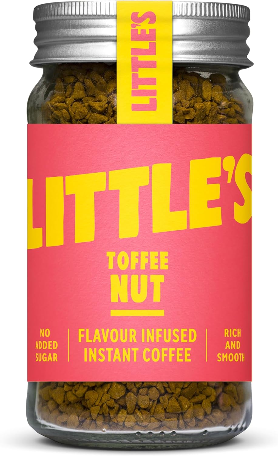 Little’s Toffee Nut Instant Coffee – No Added Sugar, Freeze-Dried Flavored Coffee 1.76 Ounces, 14 Servings Per Jar