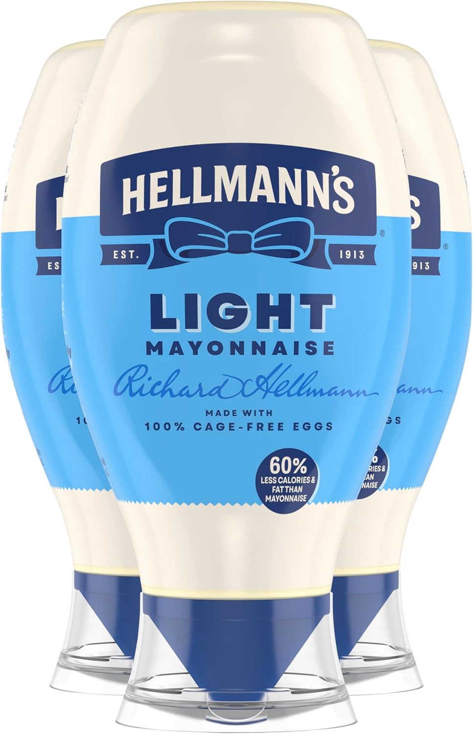 Hellmann's Light Mayonnaise Squeeze 20 oz, 3 count